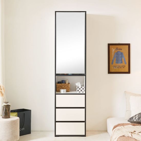 소미 틈새 수납장 슬림 옷 거실 다용도 거울장 (착불)