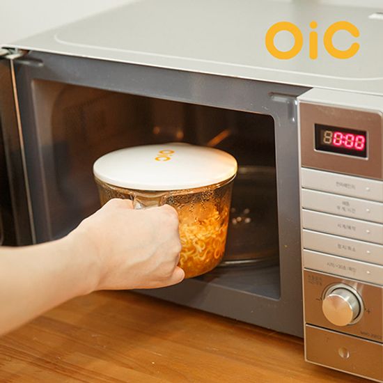 [OIC] 오아이씨 컵라면 글라스 계랑컵 0.5L(뚜껑포함)