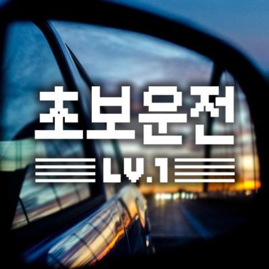 18D29 픽셀초보운전한글 화이트
