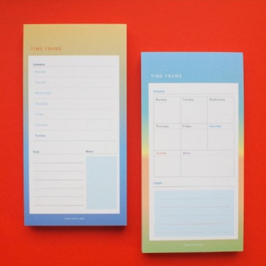 By Gradation TIME FRAME PAD SCHEDULE - M