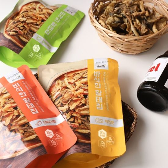 자연공유 바삭한 황태칩 스파이시 맛 6봉