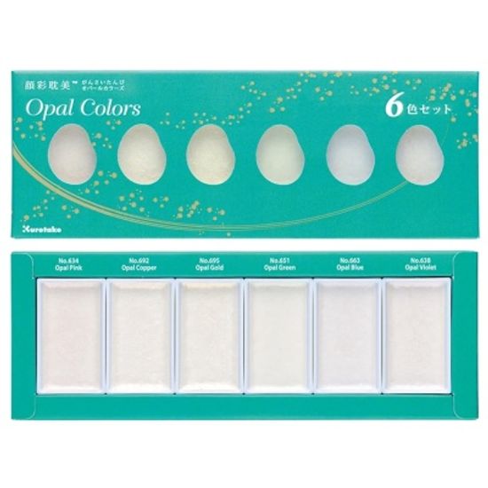 쿠레타케 지그 고체물감 안채탐미 6색-Opal 20OC/6V