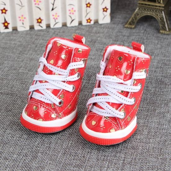 애견부츠 애견신발(4p)/애견용품 외출용 강아지신발