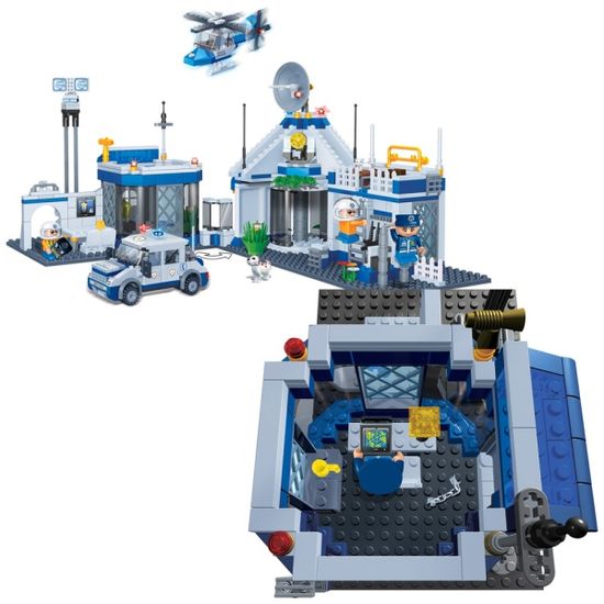 반바오 조립블록시티 경찰서 대형 모형 만들기