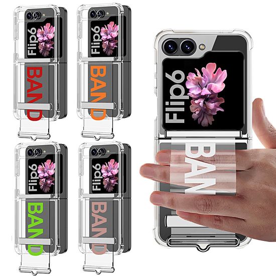 갤럭시 z플립5 핑거 스트랩 힌지 보호 투명 케이스