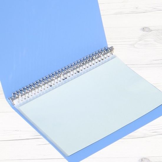 비닐 15매 장착..나카바야시 75매용 A4 30공 링 클리어 바인더 CBM1032