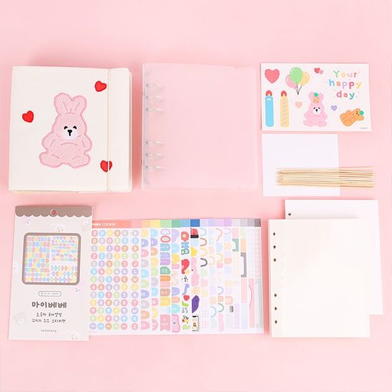 마이베베 6공 초음파 성장 접착앨범 스티커팩 세트