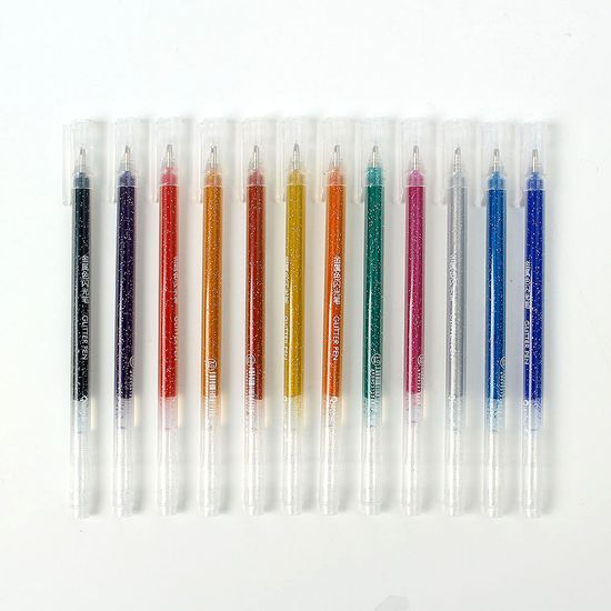 [팬시투데이]은하수 반짝이 젤펜 12색세트(1.0mm)