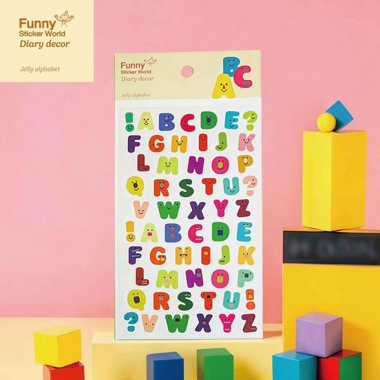 퍼니스티커 L406P 알파벳 PVC 다이어리데코 스티커