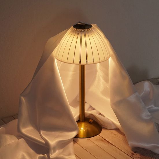 LED 크리스탈 머쉬룸 테이블 램프 인테리어 스탠드