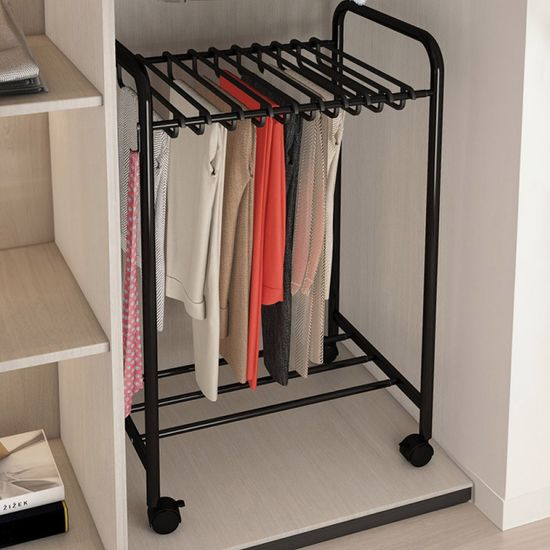 튼튼한 조립식 철제 이동식 옷걸이 바지 행거 걸이