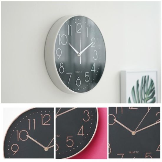 쿡리빙 심플라운드 무소음 벽시계 인테리어 디자인