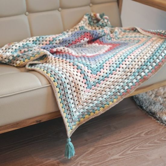 롤리팝 블랭킷 - 코바늘 키트 (동영상 포함) 