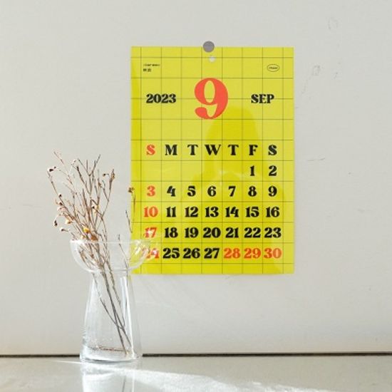 2023년 클리어웨이브 투명포스터 벽걸이 카렌다 A4