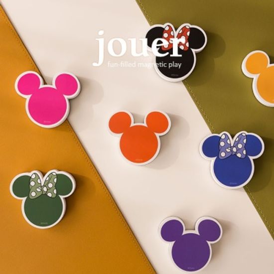 [꼬메모이] 디즈니 미키앤미니 자석지우개 / 화이트