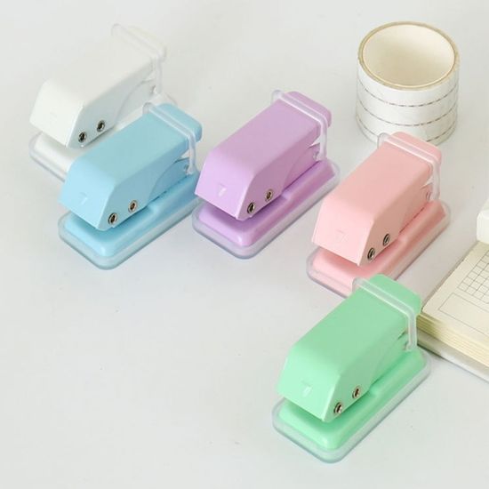 휴대용 미니 다꾸 1공 일공 펀치 펀칭기 다이어리 