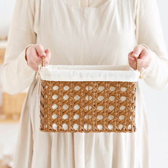 PP라탄 케인 바구니 S/M/L - 2colors