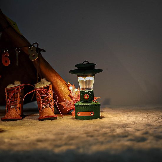 [캠핑덕]골제로 랜턴 천연 가죽 쉐이드 콜맨