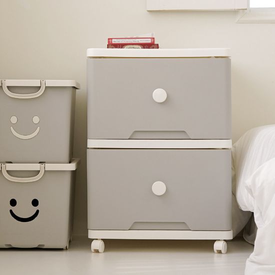 초 대용량 60L 그란데 플라스틱 서랍장 2단 대형 수납