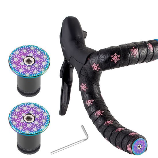 PH 로드 자전거 알루미늄 핸들바 캡 2개세트