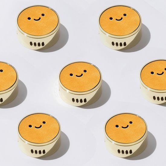 에멜시 가죽 스마일 송풍구 클립형 차량용 방향제 