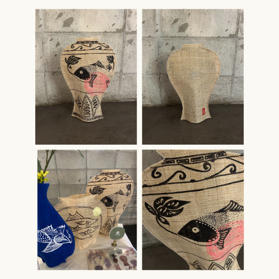 삼베분청매병