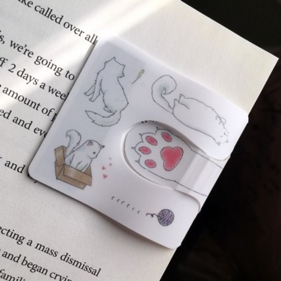 [수지인] 제니고양이 자동책갈피 5종 세트