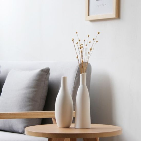 마유 화이트 꽃병