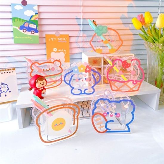 야미냐미 아크릴 펜꽂이 펜홀더 연필꽂이 6TYPE