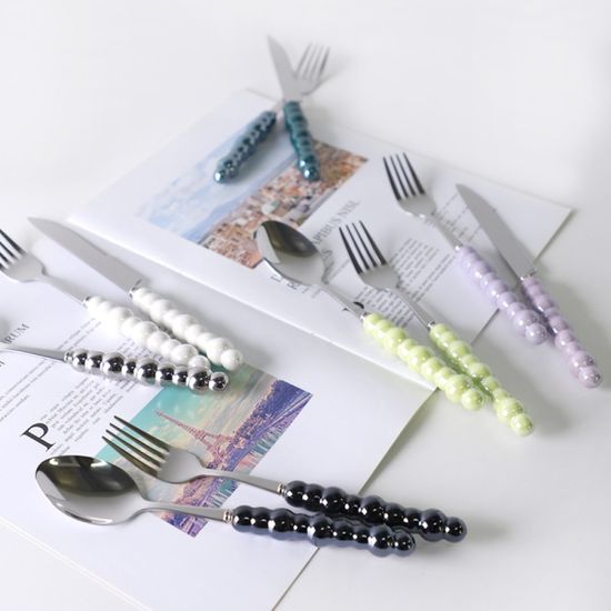 버블팝 커트러리 3p세트 6color 택1p