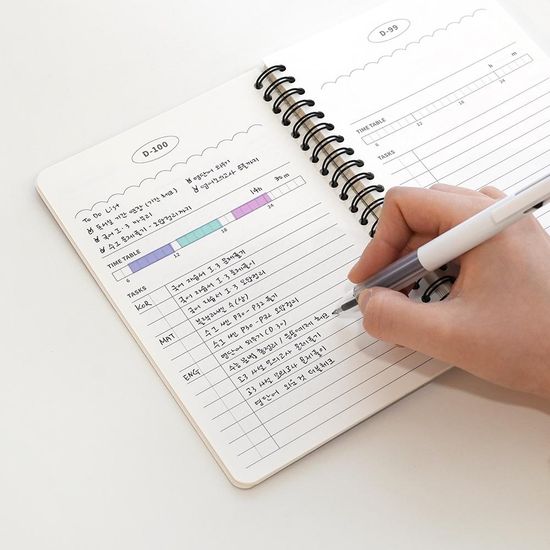 핑크풋 웨이브100일스터디플래너