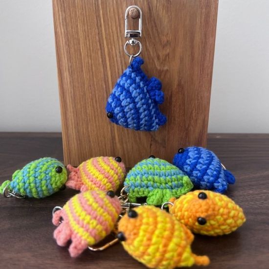 물고기 피쉬 행운 니모 바다 니트 동물 인형 키링