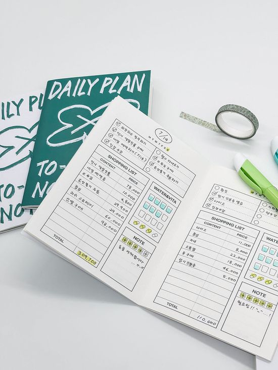 워크브릿지 클로버 데일리 플래너 1달 간편기록