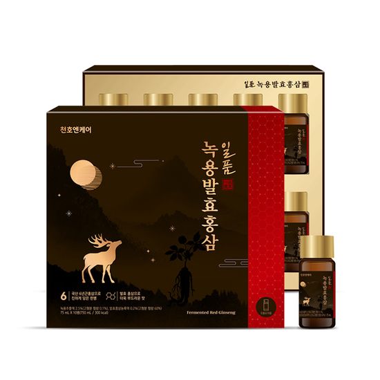 [천호엔케어] 일품 녹용발효홍삼 75ml X 10병