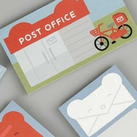 [유오코] 미니메모지 [무우우 우체국]