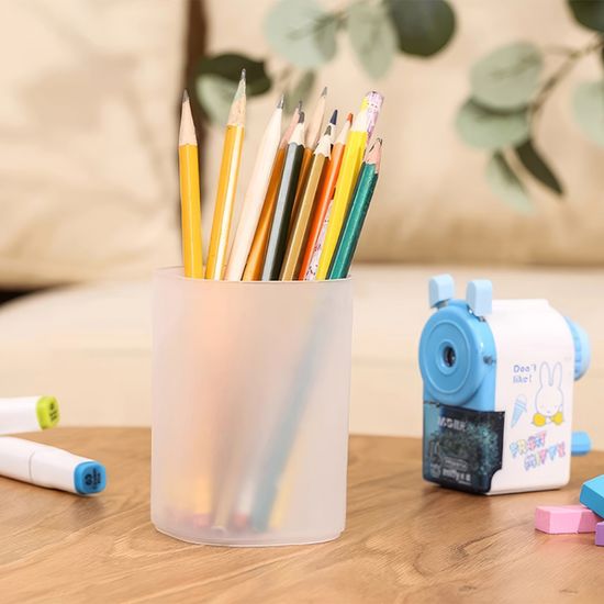 원통형 연필꽂이 1+1세트 펜꽂이 볼펜 정리함 E434