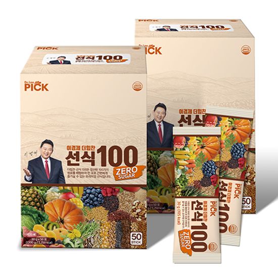 이경제 더힘찬 선식100 제로슈가 선식 (30g*100포)
