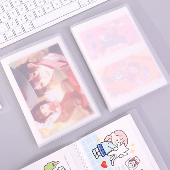 투명 스티커 보관파일 사진파일 엽서 카드 홀더