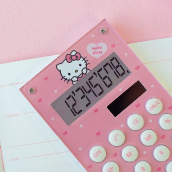 헬로키티 미니 전자 계산기