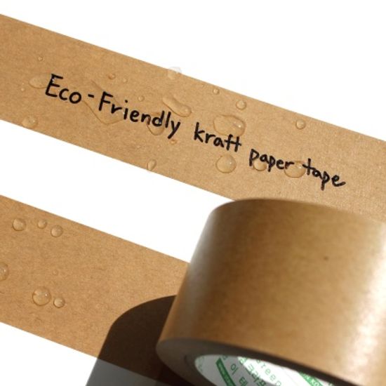 Non-PE 천연 크라프트 종이테이프 12개 (48mm*40m)