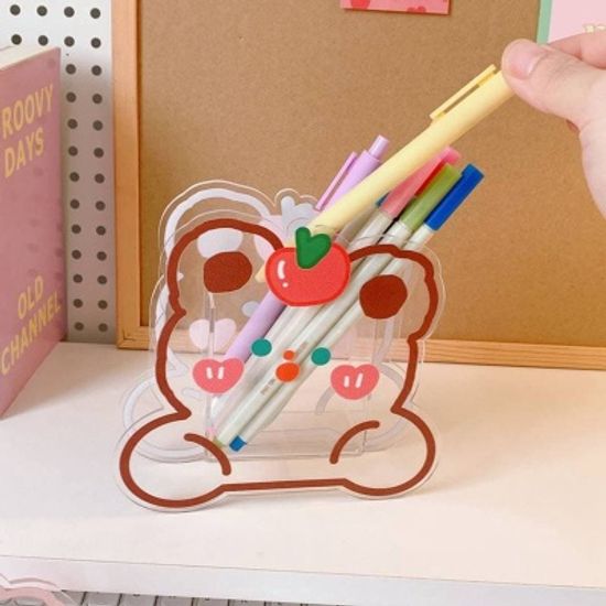 귀염뽀짝 아크릴 펜홀더 펜꽂이 연필꽂이 13TYPE