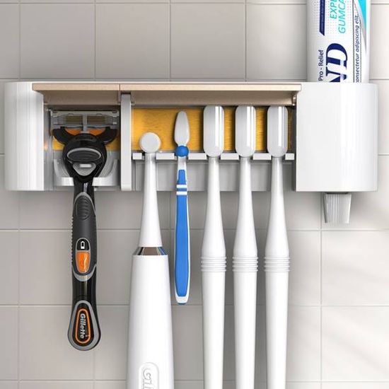 O2케어 POP아노다이징 오픈형 칫솔살균기 24시간 살균