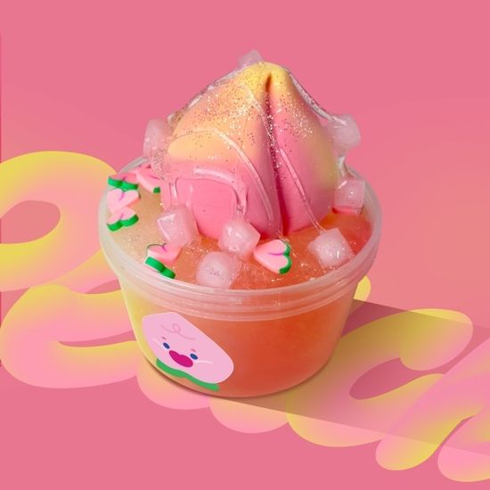 [젤리블리스] 피치샤벳 200ml+점토 /수제슬라임