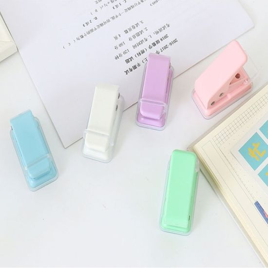 휴대용 미니 다꾸 1공 일공 펀치 펀칭기 다이어리 