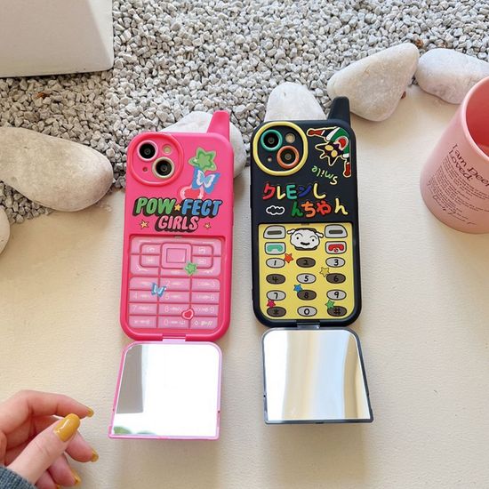 아이폰 14 13 12 11 레트로 플립 캐릭터 안테나케이스