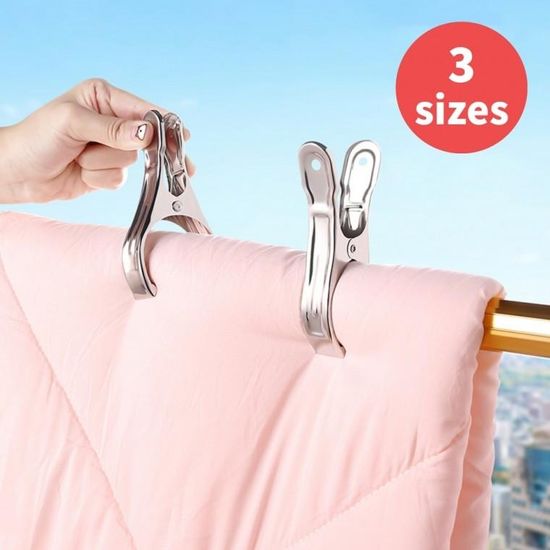 스텐 빨래집게 이불집게 강력집게 소형 중형 대형 집