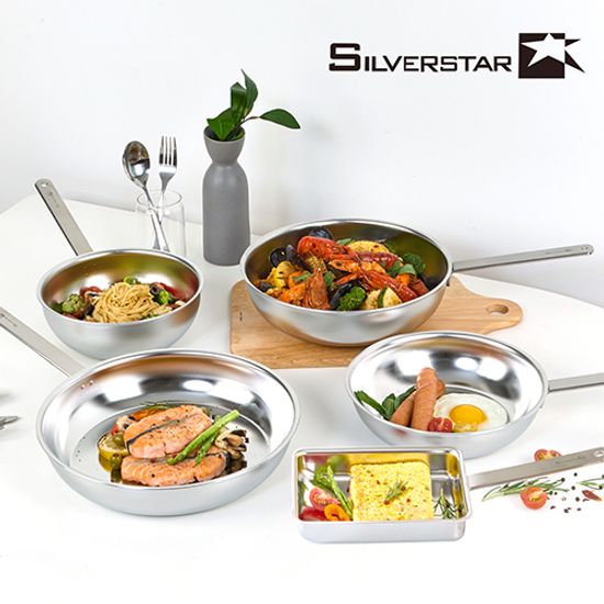 실버스타 316 통오중 인덕션 스텐팬 후라이팬 28cm