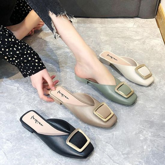 스퀘어장식 블로퍼 여성화(WF55756)