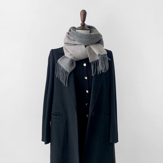 [베네]프리미엄 울100% 양면 솜사탕 머플러