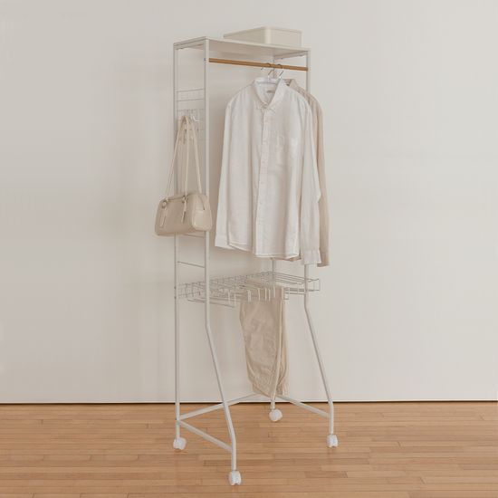 철제 올인원 상하의 멀티행거/드레스룸행거/원룸행거